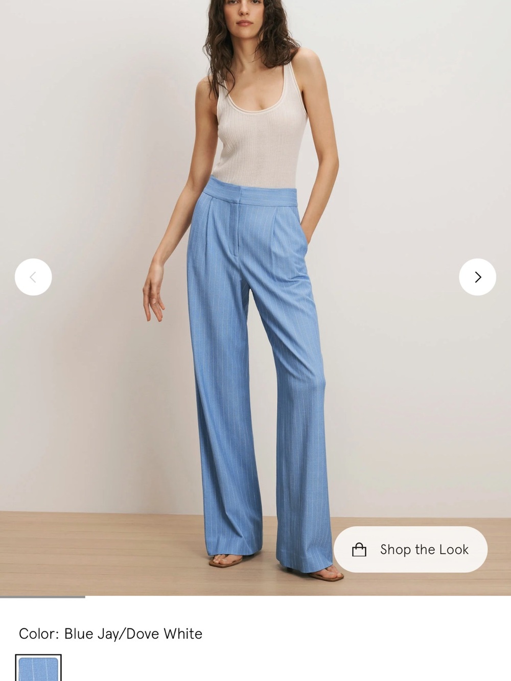 Veronica Beard Heyser Blue Jay Wide-Leg Trousers NWT (498$ msrp)